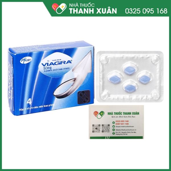 VIAGRA 50 mg thuốc điều trị rối loạn cương dương